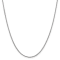 14K White Gold 1mm Franco Chain Necklace