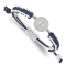 Stainless Steel MLB LogoArt Chicago Cubs Adjustable Cord Bracelet