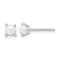 Sterling Silver With E-Coating 4mm Freshwater Cultured Pearl Post Earrings