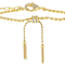 CZ Tassel Chain Bracelet In 18K Gold Over Sterling Silver 1.28ctw