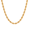 Robert Alton Men's Yellow Rope Chain Necklace 5mm In Ion-Plated
Stainless Steel 24 Inch