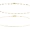 Petite Mirror And Paperclip Chain Bracelet Set In 18K Gold Over Sterling Silver