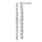 Rhodium Over 14K White Gold Lab Grown Diamond VS/SI, D E F, Post Dangle Earrings