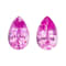 Pink Spinel 7.4x4.8mm Pear Shape Matched Pair 1.60ctw