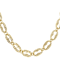 Turkish Mariner Chain Necklace In 18K Gold Over Sterling Silver 8mm 16 Inch
