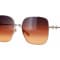 Gucci Gold Tone with White Arm Detail / Brown Lens Sunglasses