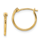 14K Yellow Gold Polished Hinged Hoop Earrings