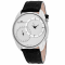 Oceanaut Men's Sentinel White Dial, Black Leather Strap Watch