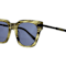 Karen Walker Horn Square Frame / Gray Lenses Sunglasses