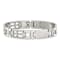 Stainless Steel Brushed and Polished Cross Bracelet