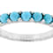 Turquoise Stackable Band Ring In Sterling Silver 3mm