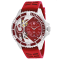 Oceanaut Men's Tide Red Dial, Red Rubber Strap Watch