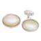 Sterling Silver Oval Mother of Pearl Cuff Links