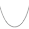 14k White Gold 3mm Parisian Wheat Chain 20 Inches