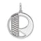 14K White Gold Gatsby Diamond Initial R Charm
