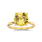 Round Lab Created Yellow Sapphire 18K Yellow Gold Over Sterling Silver
Solitaire Ring 4.00ct
