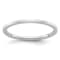 Rhodium Over 10K White Gold 1.2mm Flat Stackable Expressions Band