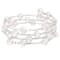 Sterling Silver Rhodium Plated Triple Row Freshwater Pearl Coil Bracelet