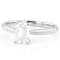 Lab-Grown Diamond Emerald-Cut Solitaire Ring In 14K White Gold 1.10ct