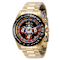 Invicta Speedway Casino Royale 39.5mm Black Dial Gold Tone Stainless
Steel Quartz Watch