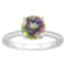 8mm Round Mystic Topaz With Diamond Accents Rhodium Over Sterling Silver
Hidden Halo Ring