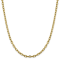 14K Yellow Gold 4.9mm Semi-solid Diamond-cut Open Link Cable Chain Necklace