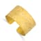 14K Yellow Gold Diamond Circle Pattern Cuff Bangle 0.23ctw