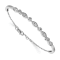 14K White Gold Lab Grown Diamond VS/SI GH, Bangle Bracelet