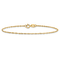 14k Yellow Gold 1mm Singapore Link Bracelet