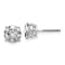 Rhodium Over 14K White Gold 2ct. 6.5mm Round G H I True Light Moissanite
Screwback Earrings