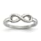Stainless Steel Polished Infinity Symbol Ring