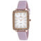 Oceanaut Women's Adorn White Dial, Rose Bezel, Pink Rubber Strap Watch