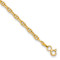 14k Yellow Gold 3mm Mariners Link Bracelet