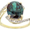 Lab-Created Alexandrite And White Diamond Bypass Ring In Solid 14K
Yellow Gold 4.68ctw