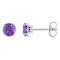 Amethyst 14K White Gold Earrings 0.80ctw