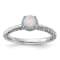 Sterling Silver Stackable Expressions Lab Created Opal Ring