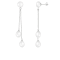 7-9mm White Cultured Freshwater Pearl Rhodium Over Sterling Silver Earrings