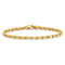 14k Yellow Gold 3.3mm Hand-Polished Fancy Link Bracelet