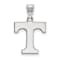 Rhodium Over Sterling Silver LogoArt University of Tennessee Medium Pendant