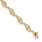 10k Yellow Gold and 10k White Gold Diamond Link Bracelet