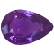 Purple Sapphire Loose Gemstone Unheated 11.4x7.6mm Pear Shape 3.03ct