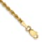 14k Yellow Gold 2.5mm Diamond-Cut Rope Link Bracelet