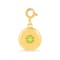 Round Peridot 18K Yellow Gold Over Sterling Silver Circle August
Birthstone Charm