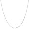 14K White Gold 0.5mm Octagonal Snake Chain Necklace