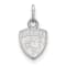 Rhodium Over Sterling Silver NHL LogoArt Florida Panthers Extra Small Pendant