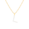 Letter L Initial Cultured Freshwater Pearl 18K Gold Over Sterling Silver
Pendant With  18" Chain