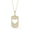 Rachel Zoe Pave CZ Open Heart Tag Pendant Necklace in 14K Gold Over
Sterling Silver
