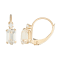 Lab Created White Sapphire and White Zircon 10K Yellow Gold Dangle
Earrings 1.50ctw