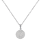 Initial Z Charm Pendant Necklace In Silver-Tone