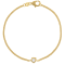 14K Yellow Gold Over Sterling Silver Lab Created Opal Curb Chain
Bracelet .12ctw